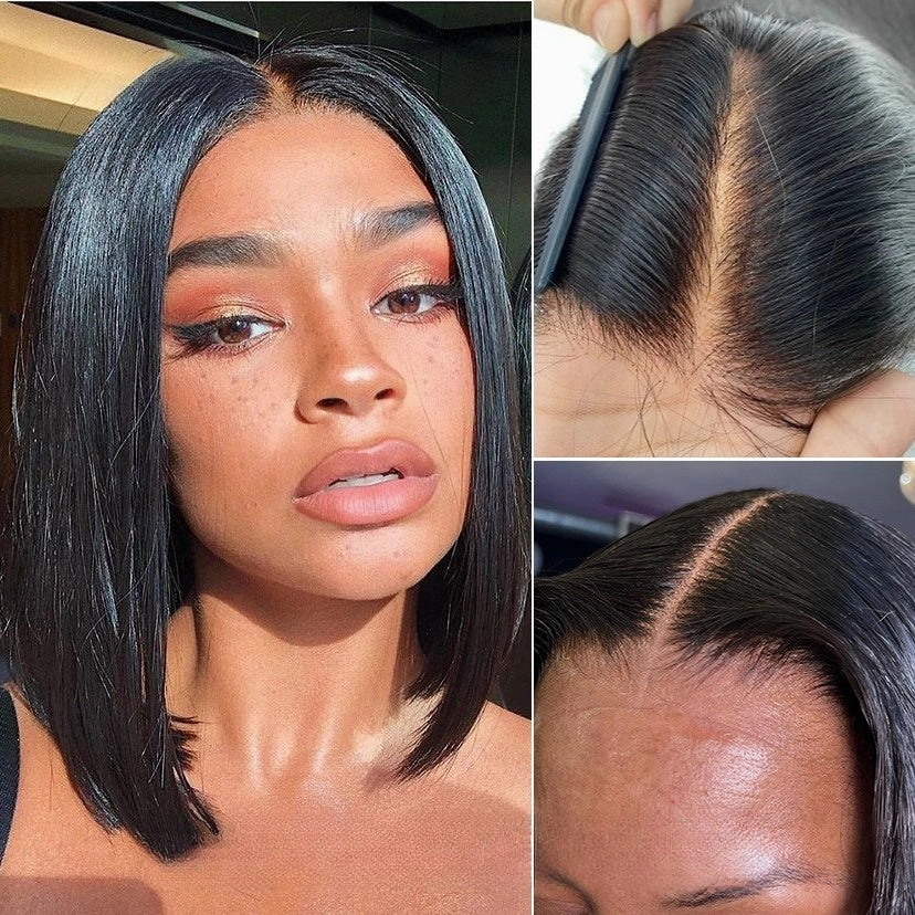 13*6 Skin Melt Lace Front BOB Wig Invisible Swiss Lace  Invisible Knots