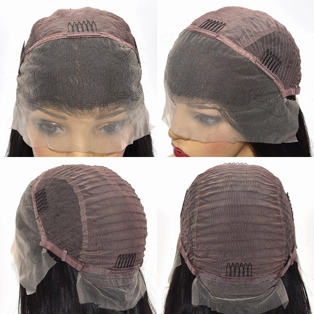 13x6 Water Wave Highlight Bob Human Hair Lace Front Wig