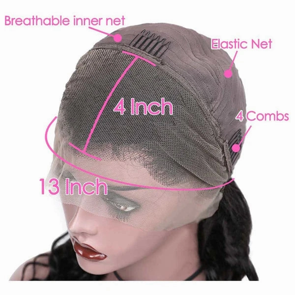 250% Density 13x4 Styled Kinky Curly Human Hair Lace Front Wig
