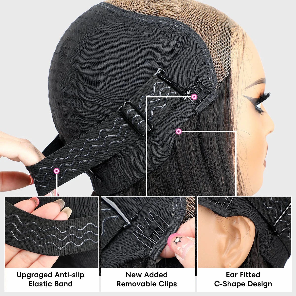 9x6 PartingMax HD Skin Melt Lace Wear Go Glueless Pre-cut Human Hair Lace Bob Wig