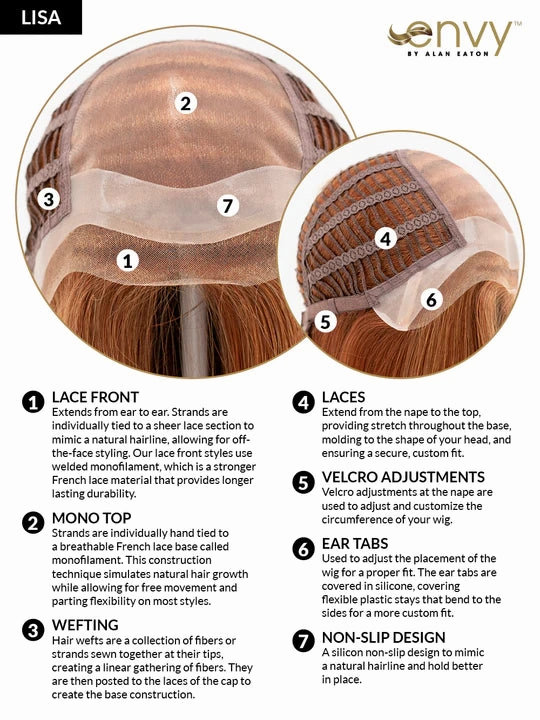 Accessories_Envy_Wigs Lisa Wig by Envy | Human Hair/Heat Friendly Synthetic Blend Hair | Average Cap