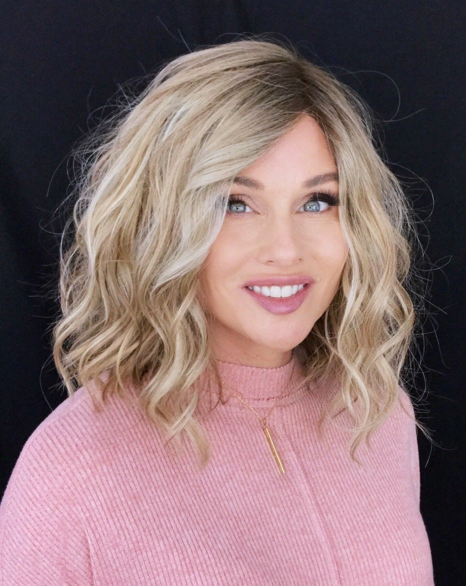 Accessories_Estetica_Wigs Emma Wig by Envy | Human Hair/Heat Friendly Synthetic Blend Hair | Average Cap