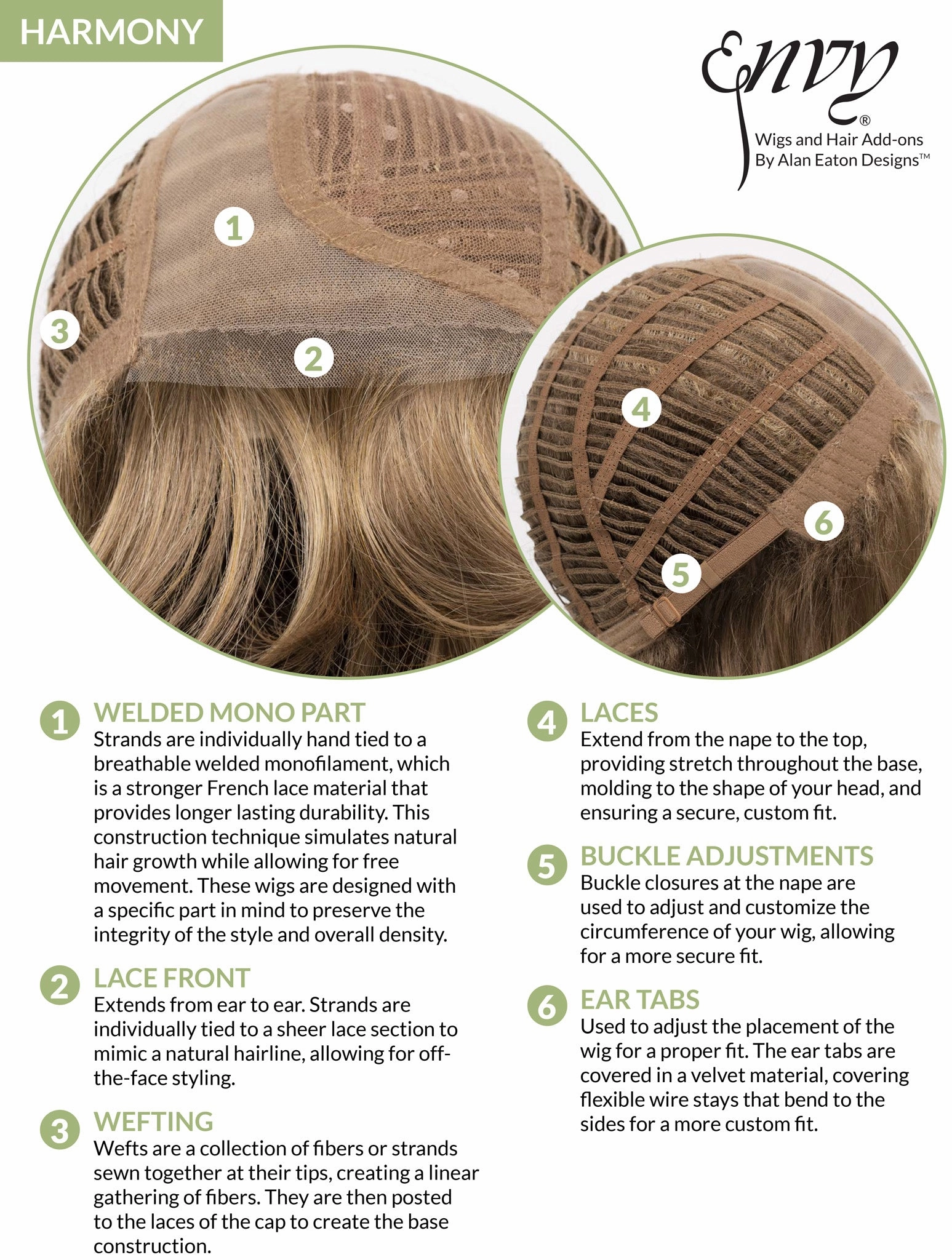 Accessories_Estetica_Wigs Harmony Wig by Envy | Synthetic Hair | Average Cap