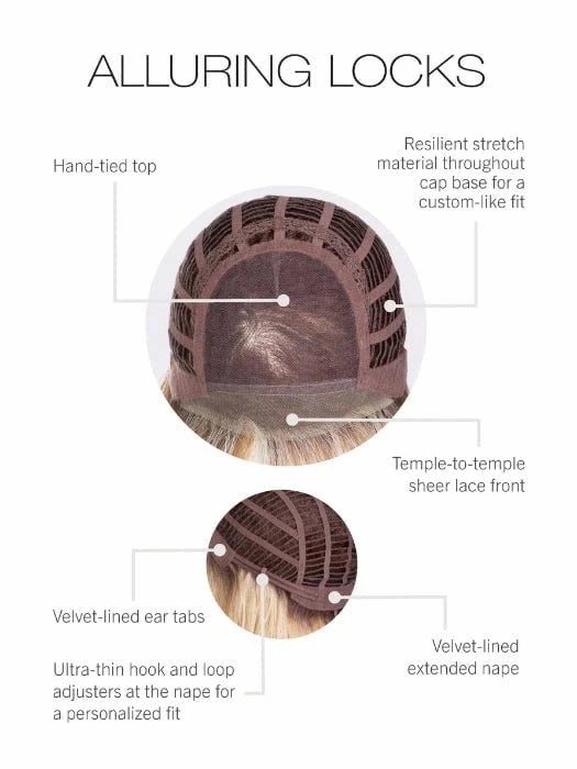 Accessories_Gabor_Wigs Alluring Locks Wig by Gabor | Heat Friendly Synthetic Hair | Average Cap