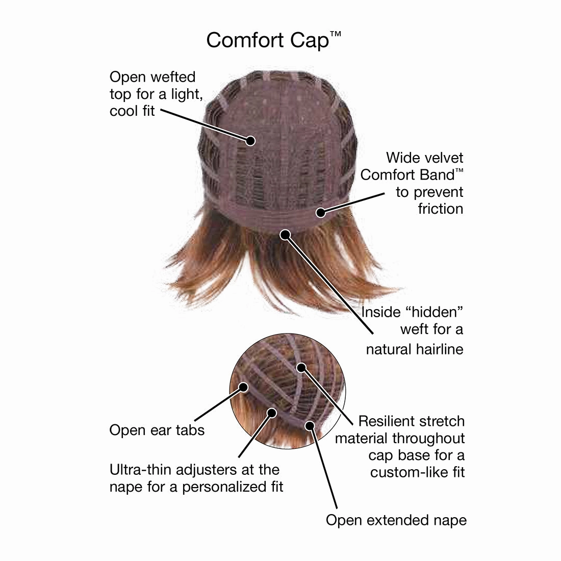 Accessories_Gabor_Wigs Joy Wig by Gabor | Heat Friendly Synthetic Hair | Average Cap