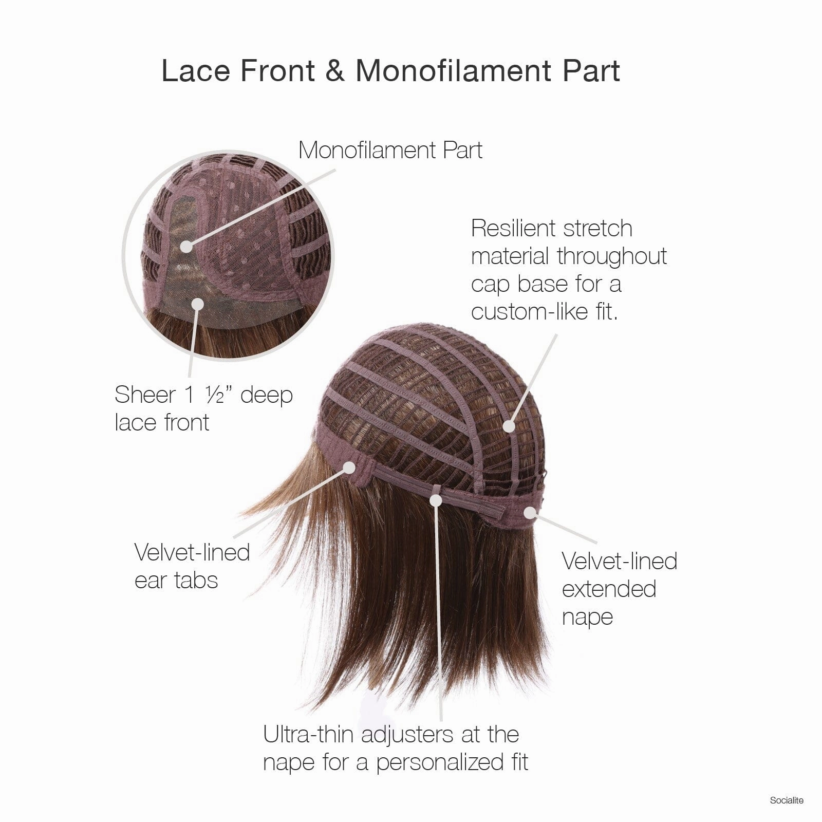 Accessories_Gabor_Wigs Socialite Lace Front Wig by Gabor