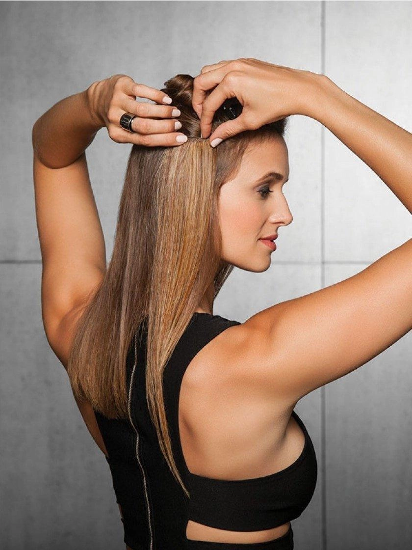 Accessories_Hairdo_Wigs 16" 8pc Straight Extension Kit Hairpiece by Hairdo | Heat Friendly Synthetic Clip In | Clearance Sale Open Box (Unworn - Like New)