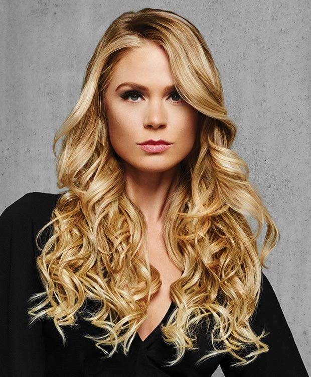Accessories_Hairdo_Wigs 22" 4Pc Wavy Fineline Extension Kit Hairpiece by Hairdo | Synthetic (Mono Top) | Clearance Sale Open Box (Unworn - Like New)