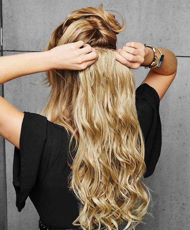 Accessories_Hairdo_Wigs 22" 4Pc Wavy Fineline Extension Kit Hairpiece by Hairdo | Synthetic (Mono Top) | Clearance Sale Open Box (Unworn - Like New)