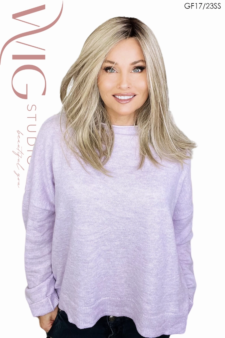 Accessories_Hairdo_Wigs Front Cover Wig by Gabor | Heat Friendly Synthetic Hair | Average Cap