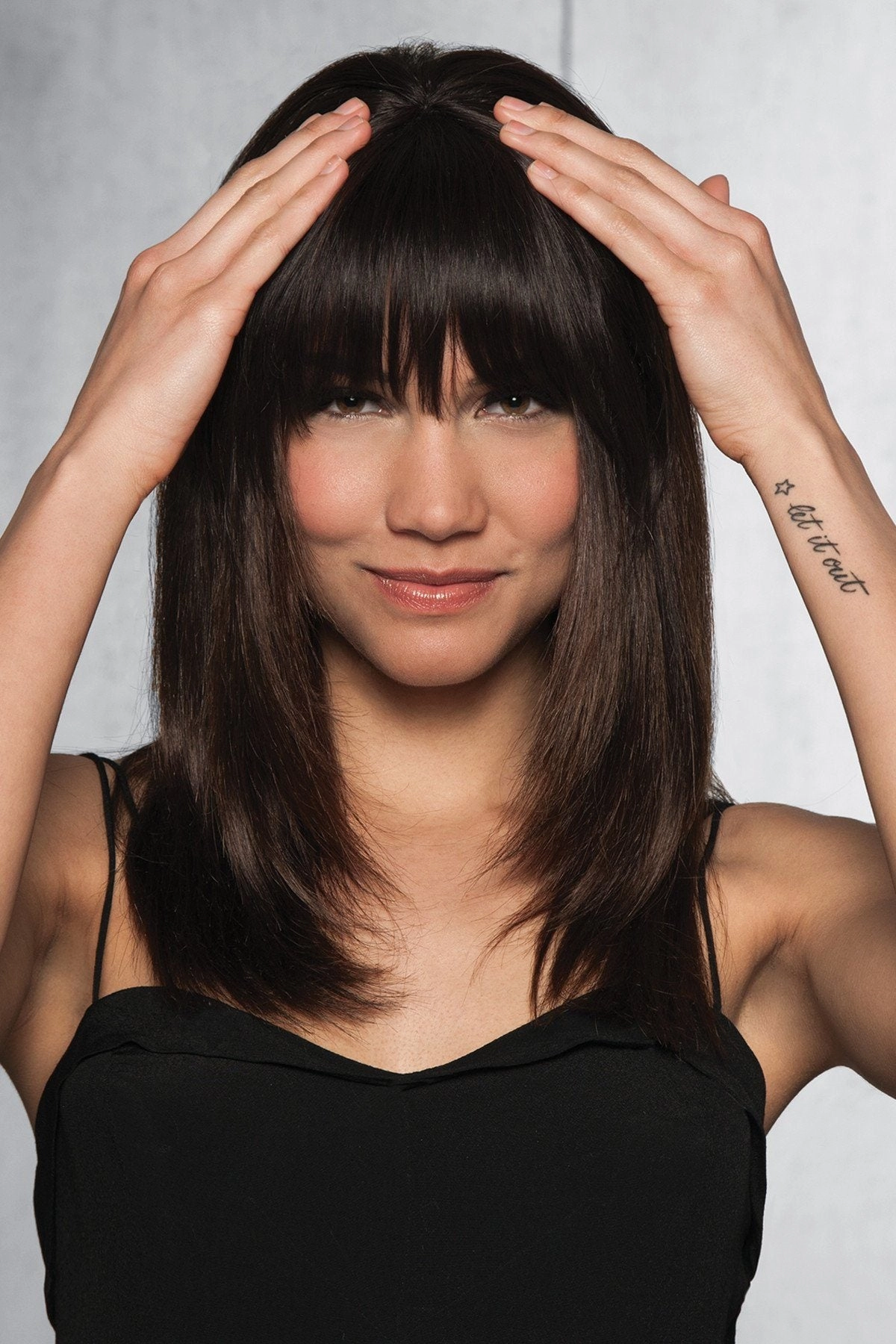 Accessories_Hairdo_Wigs Hairdo Wigs Extensions - Human Hair Clip-In Bang (#HDHHBG)