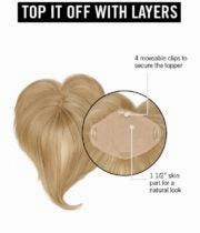 Accessories_Hairdo_Wigs Top It Off With Layers Hairpiece by Hairdo | Synthetic Hair Topper (Mono Part)