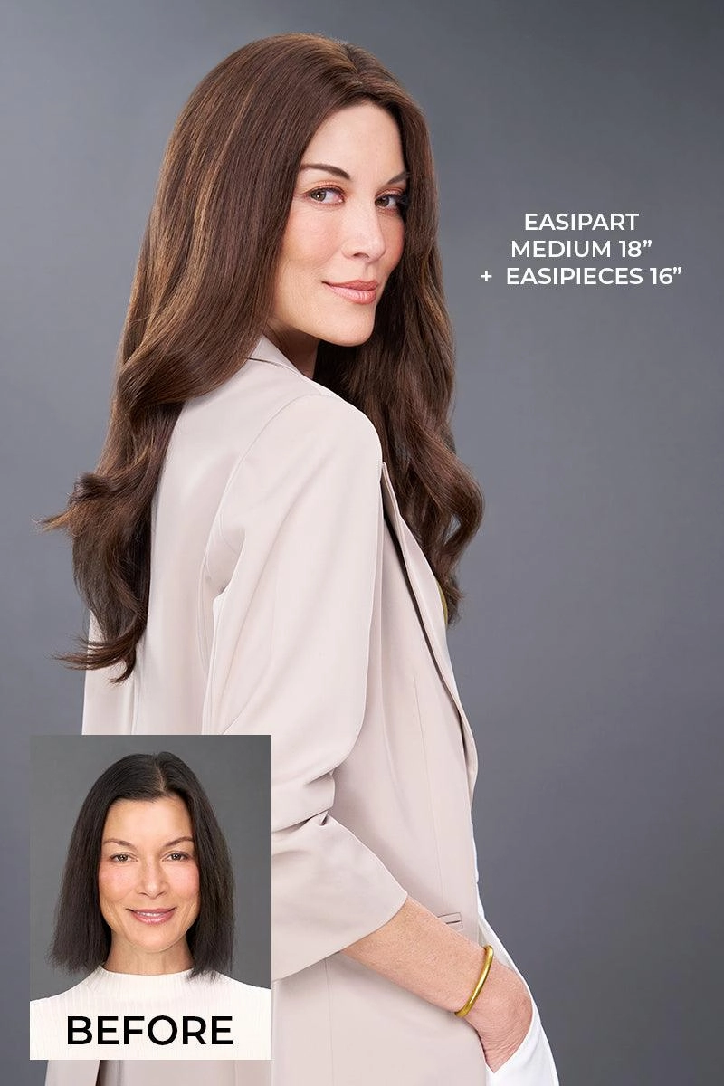 Accessories_Jon Renau_Wigs EasiPart Medium HD 18" Hair Addition by Jon Renau | Heat Resistant Synthetic