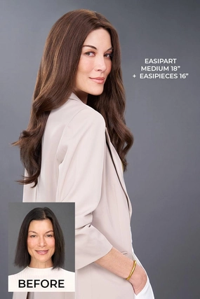 Accessories_Jon Renau_Wigs EasiPart Medium HD 18" Hair Addition by Jon Renau | Heat Resistant Synthetic