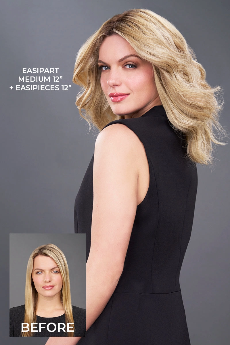 Accessories_Jon Renau_Wigs EasiPart Medium Human Hair 12" by Jon Renau  Topper Collection