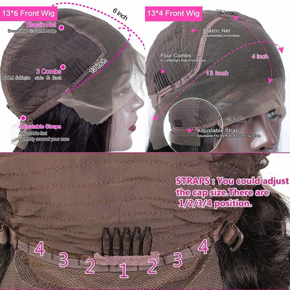Alexis | Peekaboo Pink Hidden Color Preplucked Human Hair Bob Lace Front Wig
