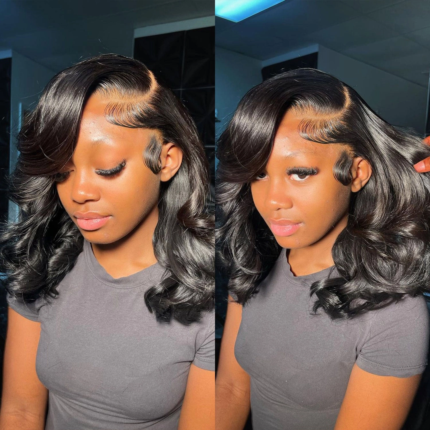 Alicia | 13x6 Skin Melt Lace Front BOB Human Hair Wig Body Wave