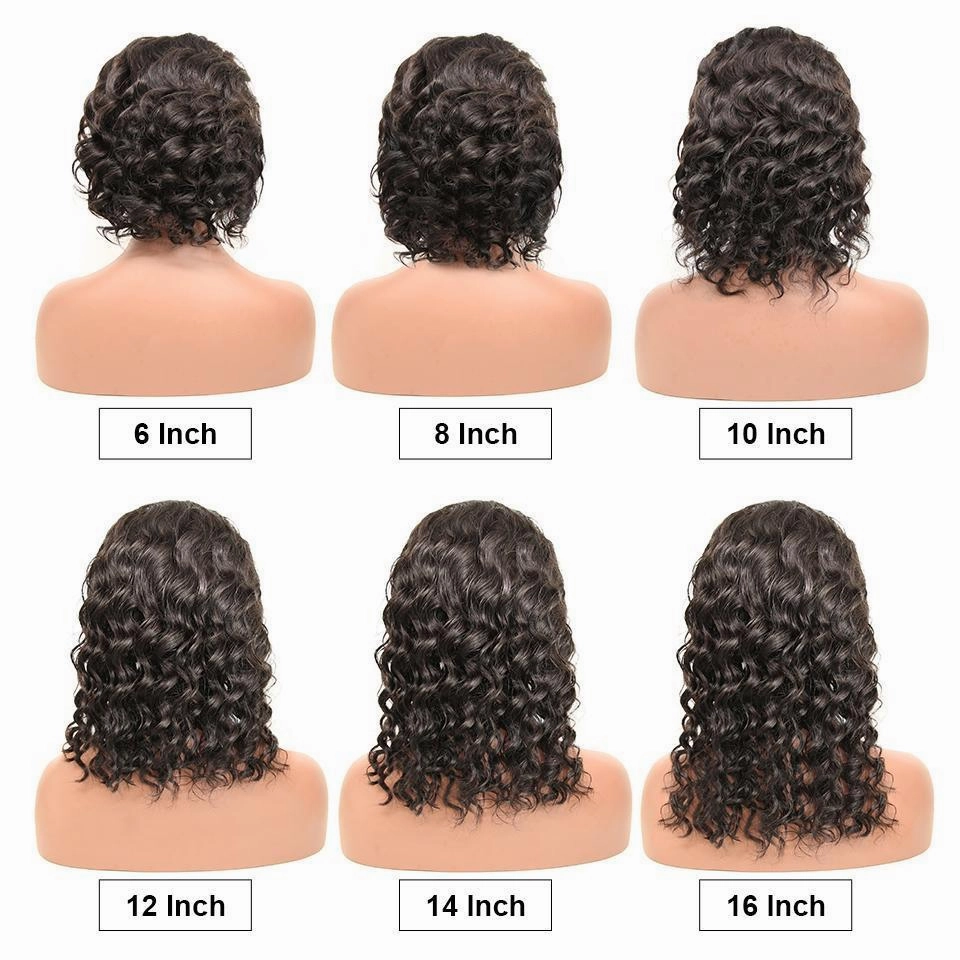 BAISI 12A Natural Wave Bob Wig 100% Human Hair