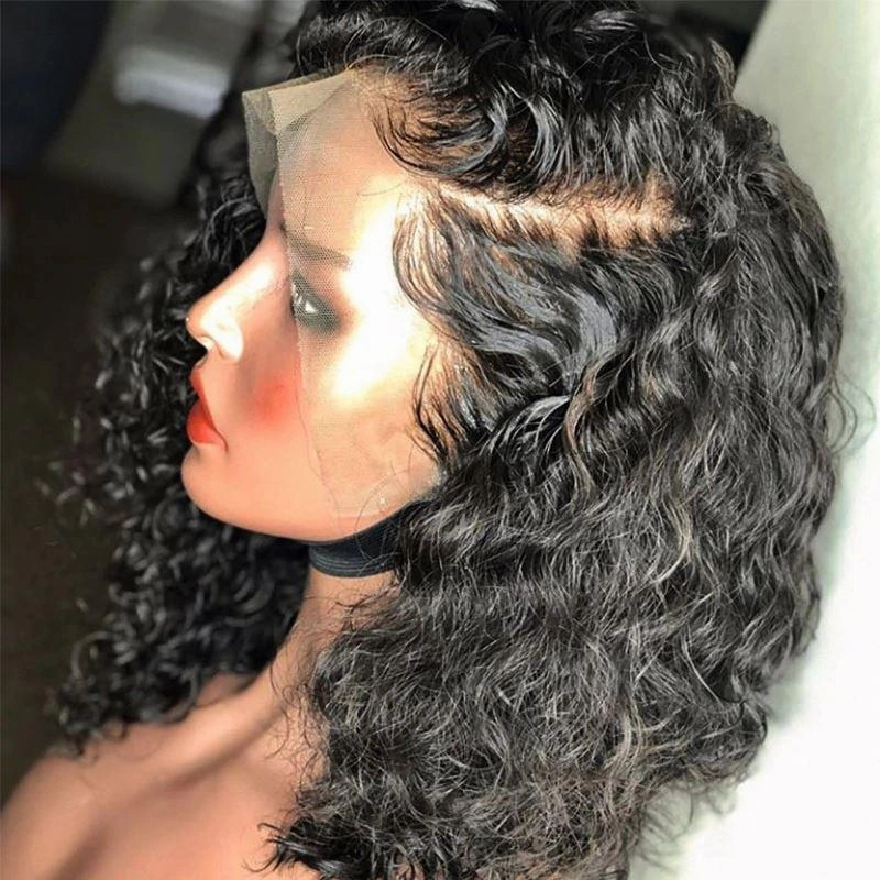 BAISI 12A Water Wave Bob Wig 100% Human Hair