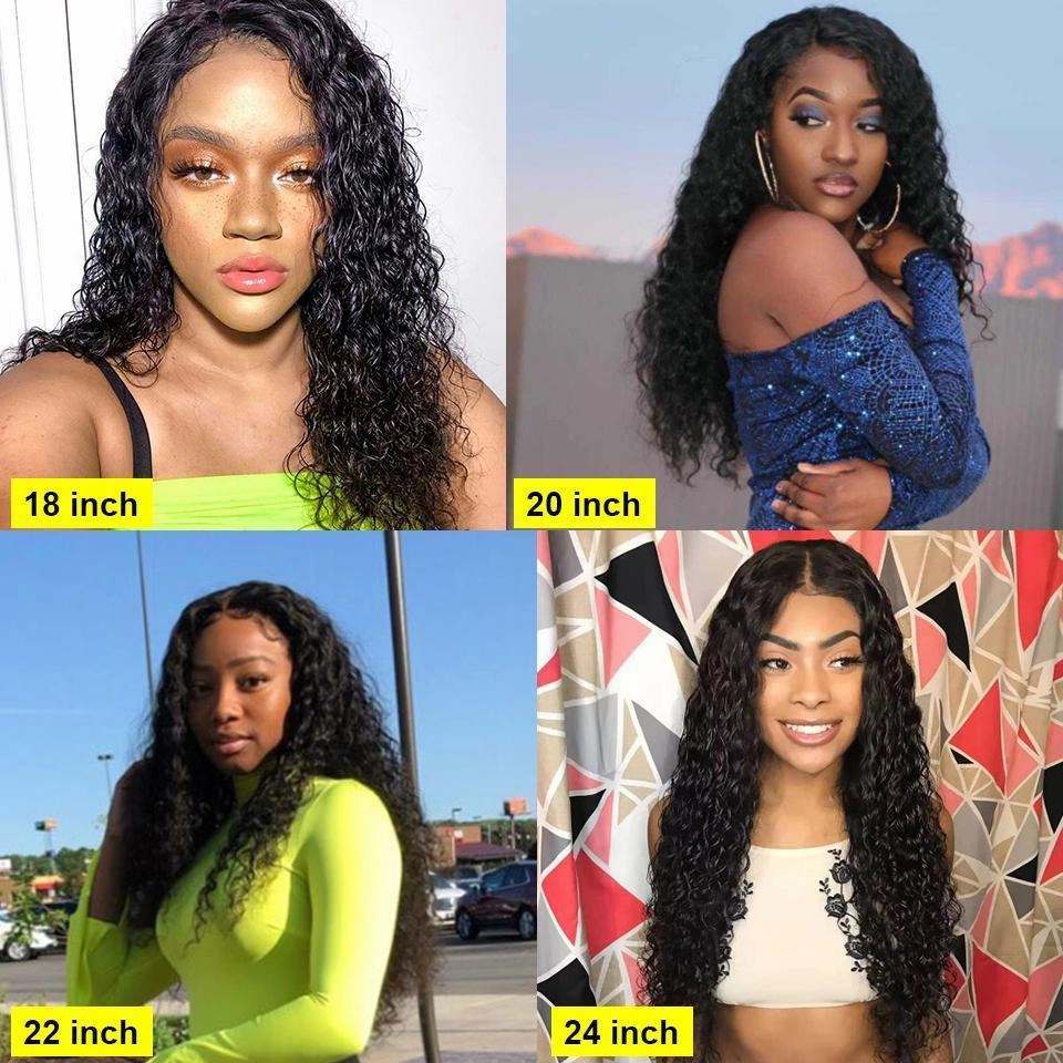BAISI 12A Water Wave Bob Wig 100% Human Hair