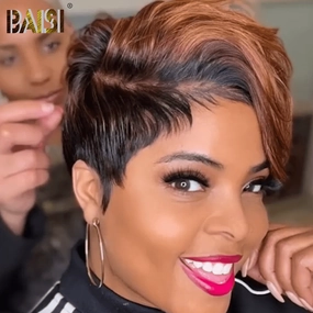 BAISI 1B/33# Highlight Lace Wig