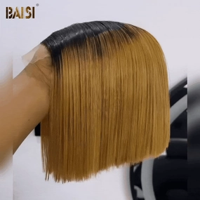 BAISI 2x6 Double Drawn 1b/27 Straight BOB Wig
