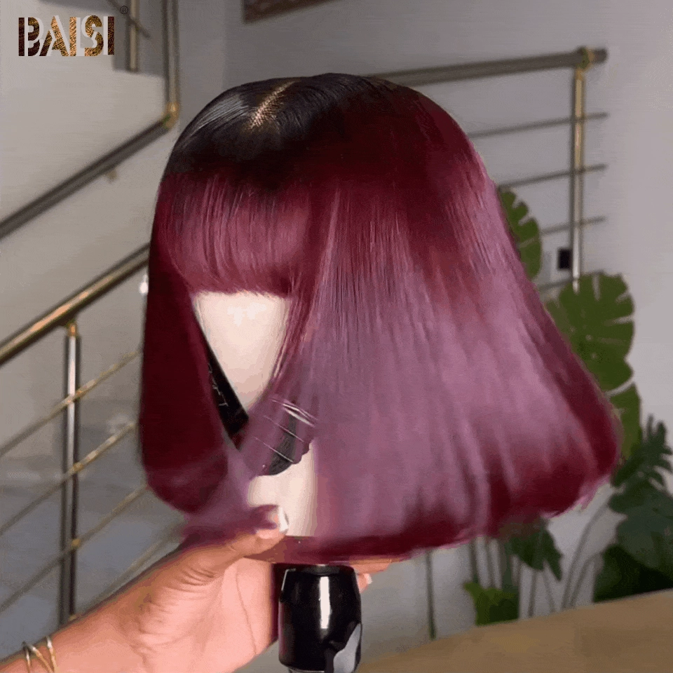 Baisi 99J Straight Bang BOB Wig
