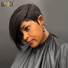 BAISI Already Styled Short Cut Wig