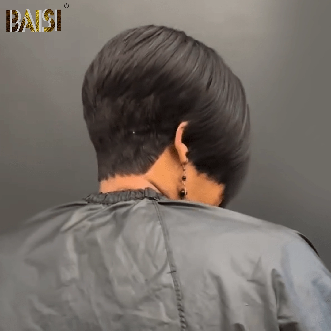 BAISI Already Styled Short Cut Wig