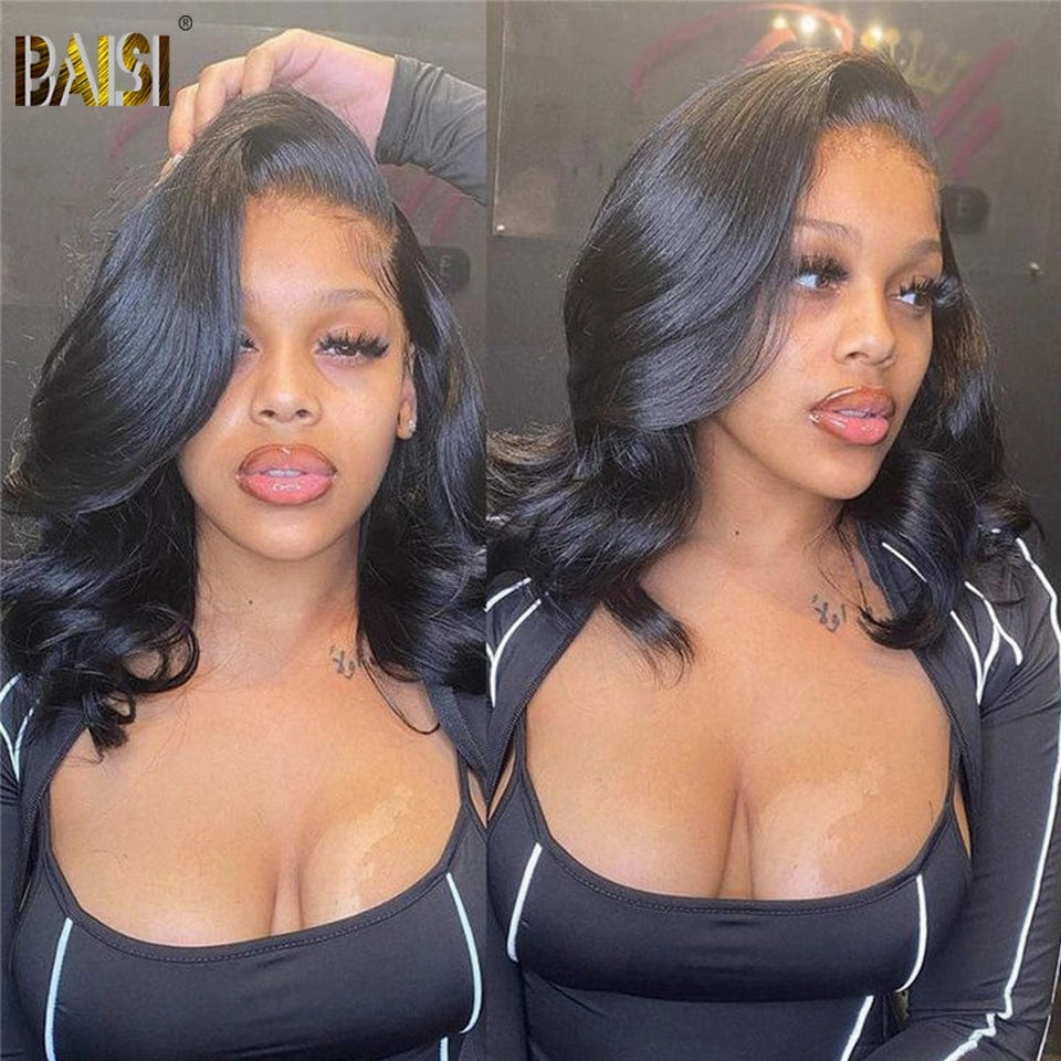 BAISI Body Wave Bob Wig 100% Human Hair