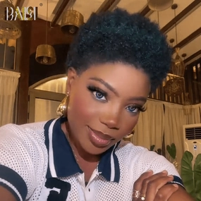 BAISI Bouncy Afro Curl Glueless Wig
