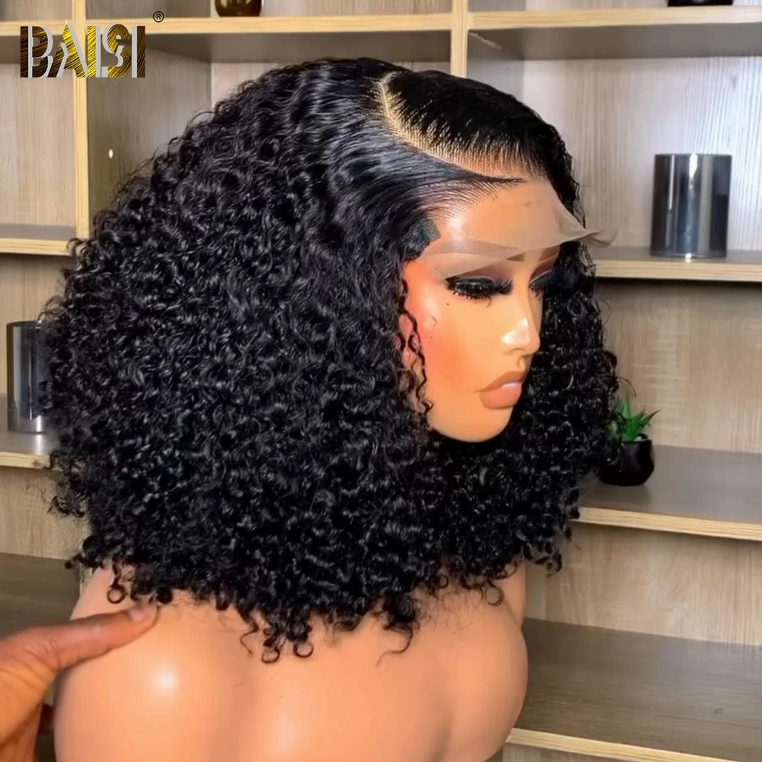 BAISI Bouncy Curly Lace BOB Wig