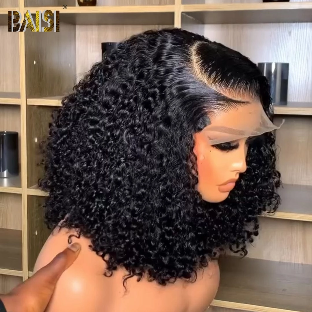 BAISI Bouncy Curly Lace BOB Wig