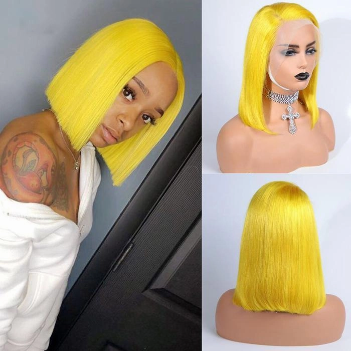 BAISI Color Bob Lace Wig Human Hair