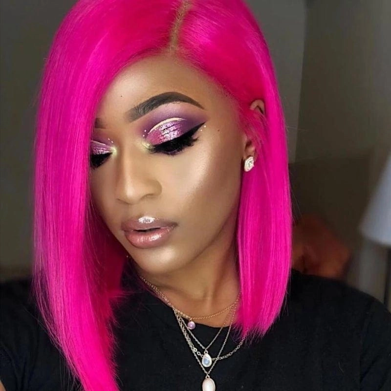 BAISI Color Bob Lace Wig Human Hair