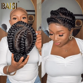 BAISI Cute Braid Full Lace Wig