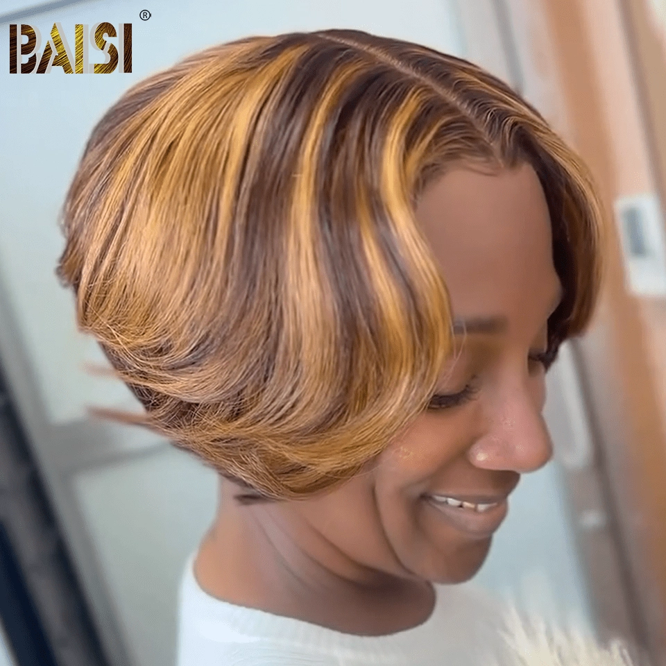 BAISI Elegant Piano Color Lace BoB Wig
