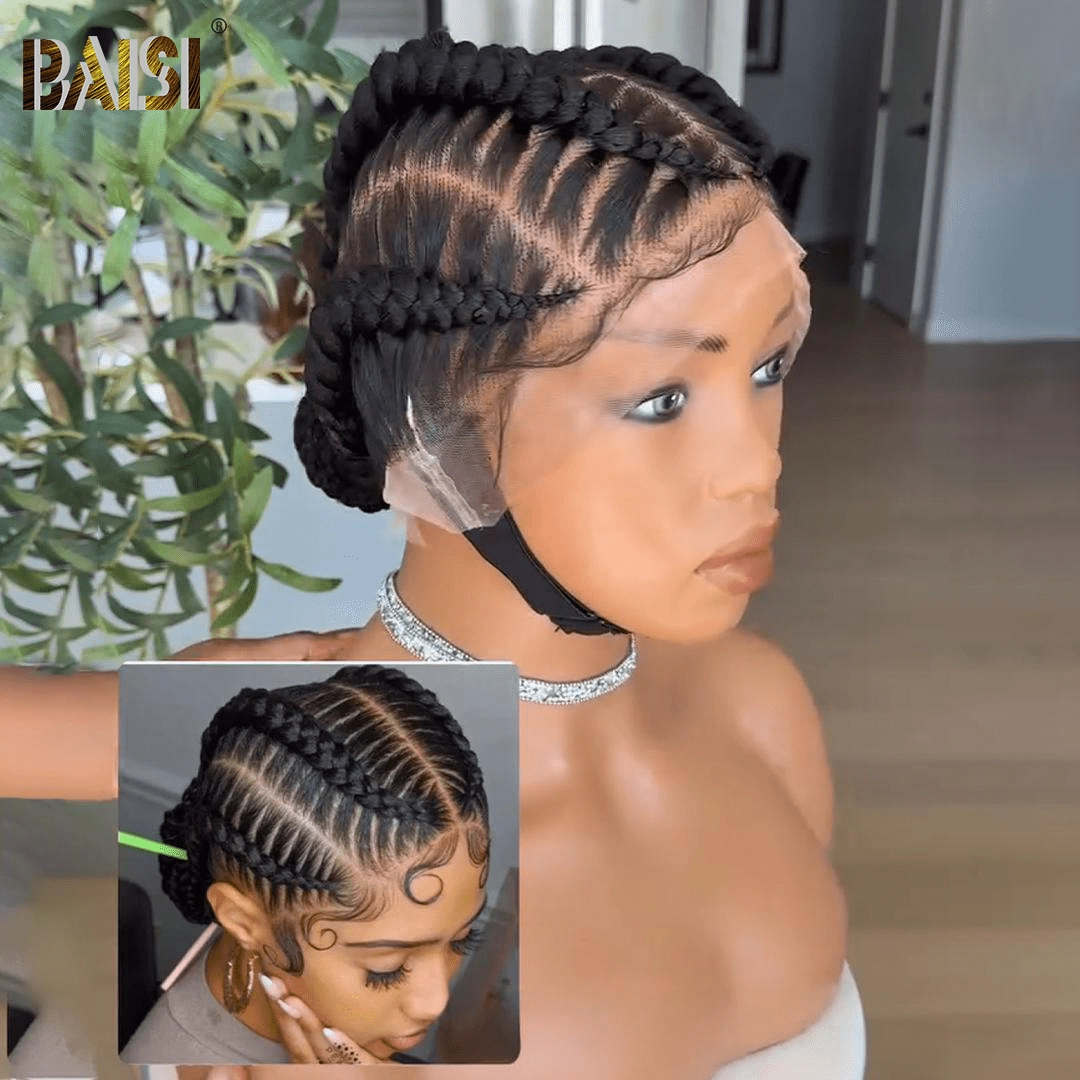 BAISI Fashion Braid Full Lace Wig