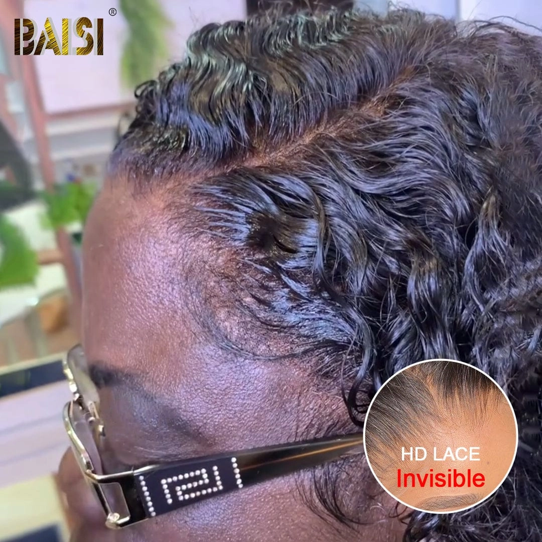 BAISI Fashion HD Deep Wave BOB Wig