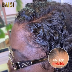 BAISI Fashion HD Deep Wave BOB Wig