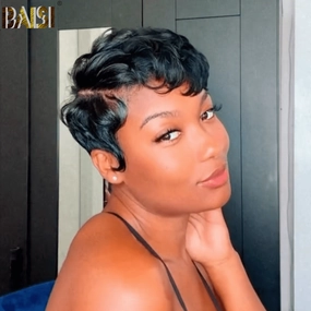 Baisi Fashion Short Pixie Cut Lace Wig