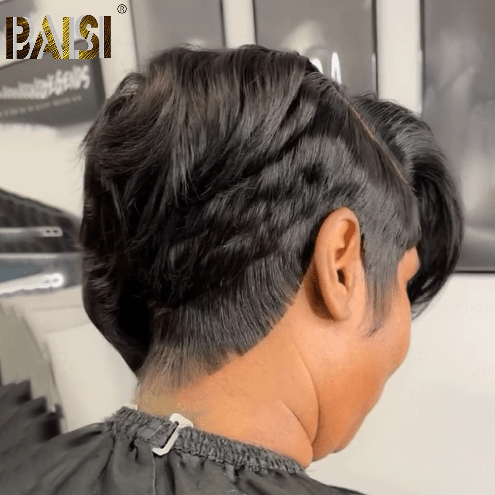 BAISI Fashion Side Part Lace BOB With Purple