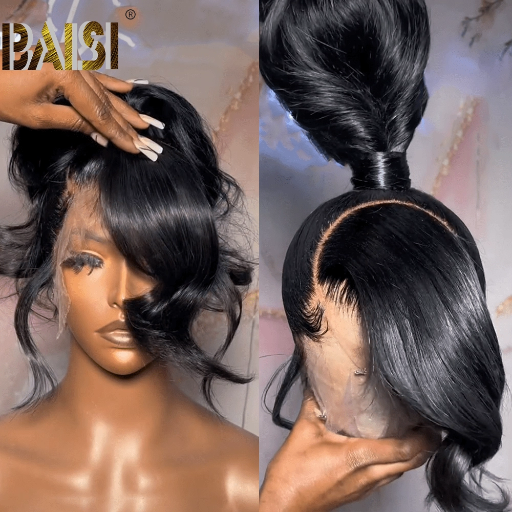 BAISI Fashion Style Full Lace Wig With Ponytail