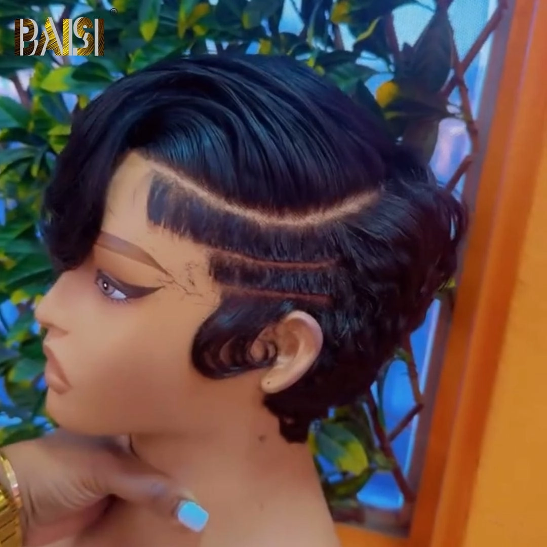 BAISI Full Lace Already Styled Side Part Wig