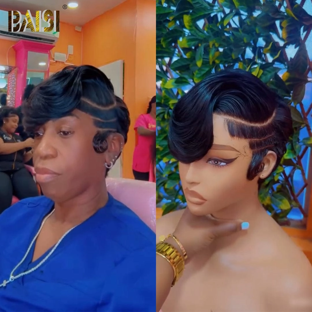 BAISI Full Lace Already Styled Side Part Wig