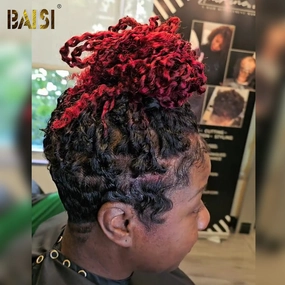 BAISI Full Lace Braid With Red Wig