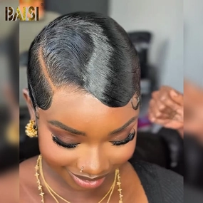 BAISI Full Lace Breathable With Wave Wig