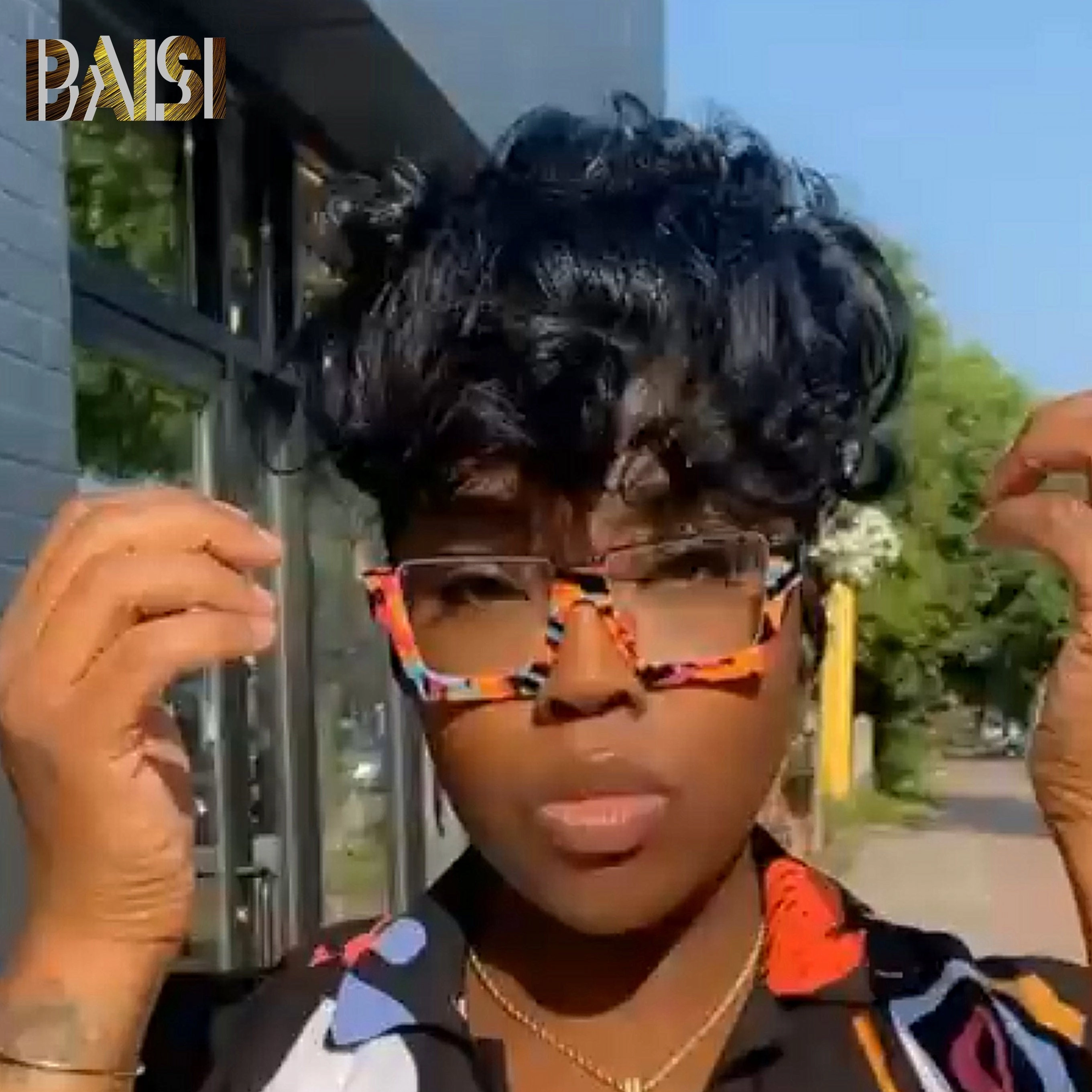 BAISI Full Lace Pixie Short Cut Wig