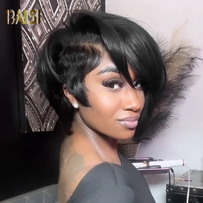BAISI Full Lace Side Part Cool Style Wig
