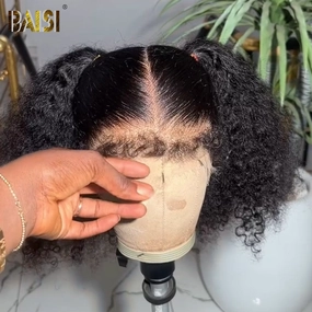 BAISI Full Lace With Cute Ponytail Natural Hairline Wig